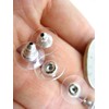 25pcs 6 * 11 Plastic Non-allergenic Butterfly Earring Backs stoppers