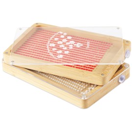 Svartur Wooden Diamond Paint Tray with Magnetic Lids, Diamond Painting Accessories Tools, Diamond Art Trays with Cover, Pack of 2