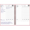 Fitness Log Book Plastic Cover Red - Undated Workout Diary