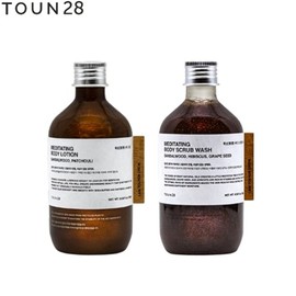 TOUN28 Meditating Body Care Set 2items, Scrub Wash#$%Body Lotion:Conscious-Mindful