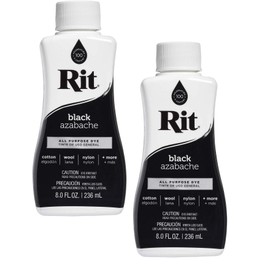 Rit All-Purpose Liquid Dye, 8 Ounce, Black - 2 Pack