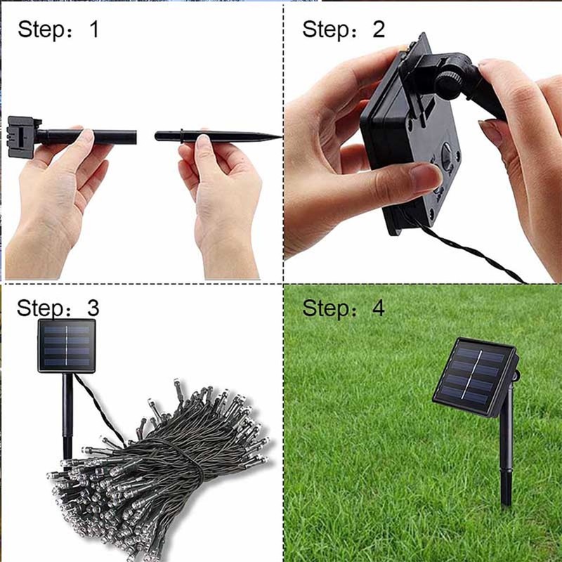 22M 200LEDs Solar String Light Waterproof Solar String Lights Outdoor