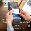 Stealth Mode Leather Trifold RFID Wallet For Men With Flip