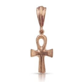 Better Jewelry Real Pure Copper Smooth Ankh Pendant, for woman, man