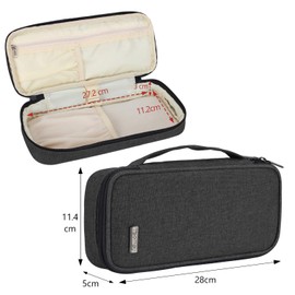 Teamoy Stethoscope Case for Stethoscope and Accessories Storage Black