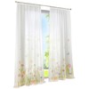 Bailey Jo Curtain Ruffle Tape Floral Curtains with Flowers Butterflies