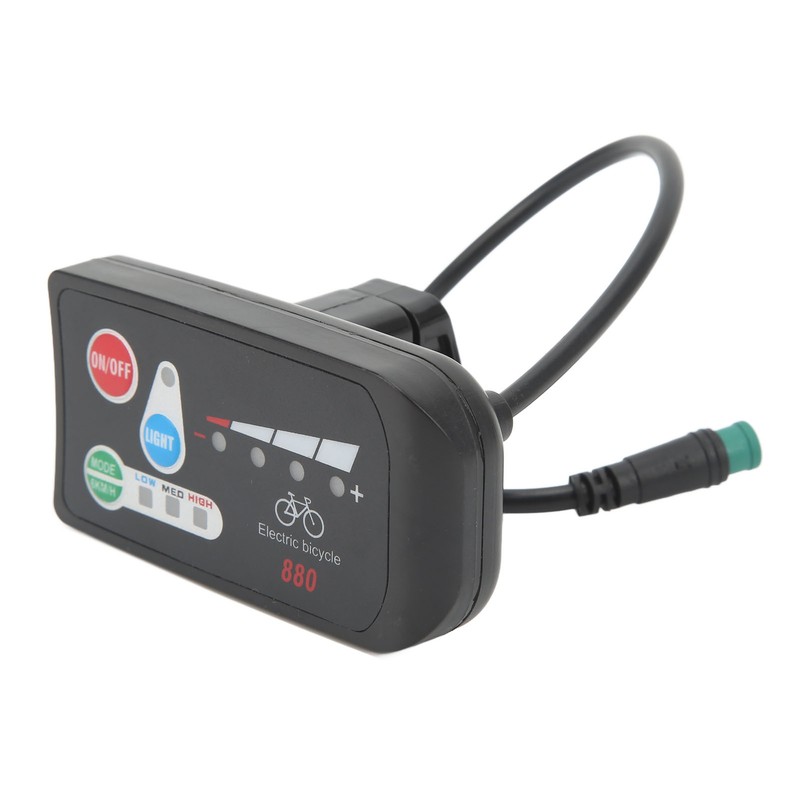 Electric Bicycle Display ABS Lightweight LED Display Meter With Waterproof