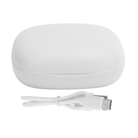 JS36 Wireless Bluetooth Headset Stereo Binaural Headset with Power Display Charging Case for MusicWhite