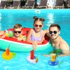 Pool Drinks Holder, Inflatable Drink Holder, Pack of 6 Floating
