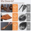 Wooden Utensils for Cooking，9 Pcs Kitchen Utensil Set，Eco-Friendly Cooking Utensils