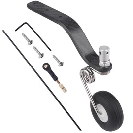 Hobbypark 50cc Nitro Great Plane Landing Gear Carbon Tail Wheel Assembly 1.5 inches Rubber Tire Kit RC Airplane Replacement Parts