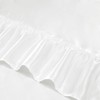 YPDY 1 Pack White Ruffle Tablecloth 60" x 102"