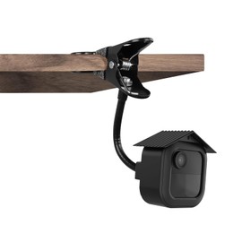 HOLACA Plastic Case + Clip Holder Compatible with Flashing Camera Outdoor 4, Waterproof, Soft, Durable (Camera Not Included), Plastic Case+Holder, Black