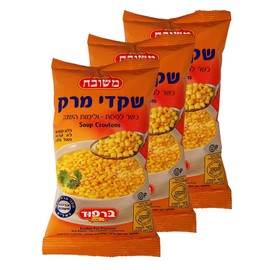 Meshubach Kosher for Passover Soup Croutons Gluten Free - (7.14oz) - Pack of 3