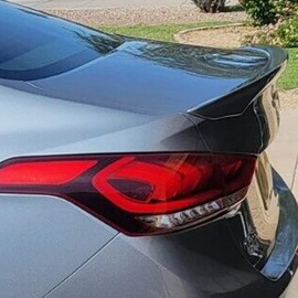 Dawn Enterprises SA-G80-FM Custom Style Flush Mount Spoiler Compatible with Genesis G80, Hyundai Genesis - Santiago Silver (Y6S)