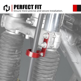 NICECNC Red Front Brake Cable Guide Hose Clamp Line Guide Holder Compatible with Honda XR650L 1993 1994 1995 1996 1997 1998 1999 2000 2001 2002-2024,Aluminum CNC-machined