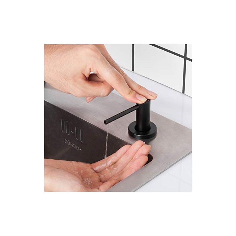 Matte Black Kitchen Sink Soap Dispenser GAPPO Countertop Pump Hand