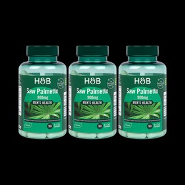Holland & Barrett Saw Palmetto Capsules 900mg 3 Months Supply Bundle