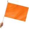 Yingnner 12 Pack Orange Stick Flags Small 12x18 Inch Hand