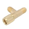 Pissente Quick Coupler Access Tee, Brass 1/4in SAE Interface Sturdy