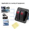 WANGCL Aluminum- 12v/24v Control Panel 2 Position ON/OFF Toggle Switch