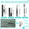 AMZGIRL Lash Clusters Kit 640Pcs, 9-16mm Mix Lashes, 30D+40D+50D+60D