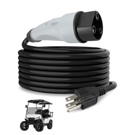 Quwfesudy Charging Power Cord Assembly Fits for MadJax XSeries Storm Models 2023-Up Golf Carts, Fits for Star Sirius Capella 110V Classic Denago EV Rover XL Nomad XL, Replace 2CR910, 07-014, 16.4FT