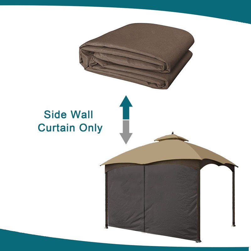 Gazebo Universal Replacement Privacy Curtain - Wonwon Privacy Panel Canopy