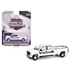 2019 Ford F-350 XL Dually Pickup Truck DCD Series White 'Columbus Division Police Mounted Unit Columbus OH' Diecast Toy