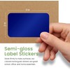 Royal Green Rectangular Color Coding Labels Stickers in Blue 7.5