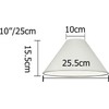 Pack of 2 - Empire Cotton Coolie Lamp Shades for