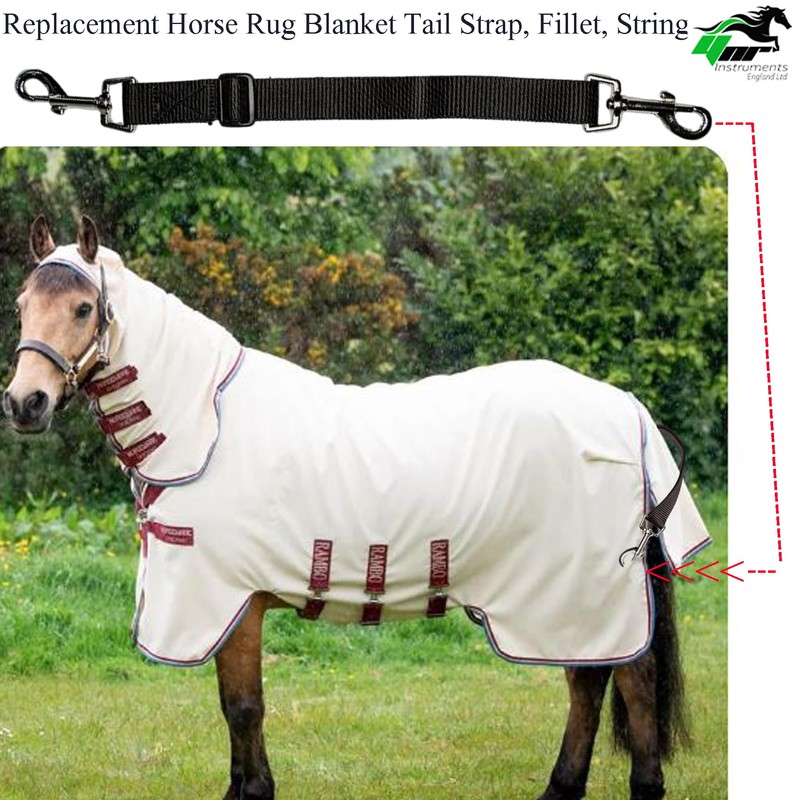 YNR Replacement Adjustable Horse Pony Rug Blanket Tail Strap Fillet