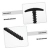 BUGUUYO 10pcs High Strength Plastic Tent Pegs Lightweight Camping Stakes