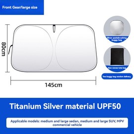 Windshield Sunshades UPF50+ UV Protection Car Sun Shade Windshield Heat Insulation l For Sedan Car SUV MVP Truck(Front Windshield)