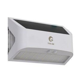 TYH-6W Good Goods Solar Motion Sensor Light, Outdoor Night Light, Sensor Light, 2 Side Lighting, Automatic Lighting, IP44, Waterproof, Solar Panel Charging, High Brightness, Easy Installation, Garden