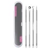 (4-Piece Set) Pointed Sebum Extraction Tweezers, Extracting Sebum, Blackhead Tweezers / (4종SET) 뾰족한 피지압출핀셋 뽑는 피지뽑기 블랙헤드핀셋