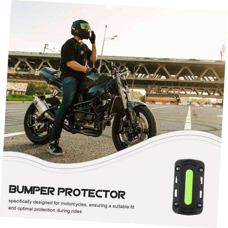 Mikinona Motorcycle Bumper Guard Black Plastic Fall Block for Motorbikes