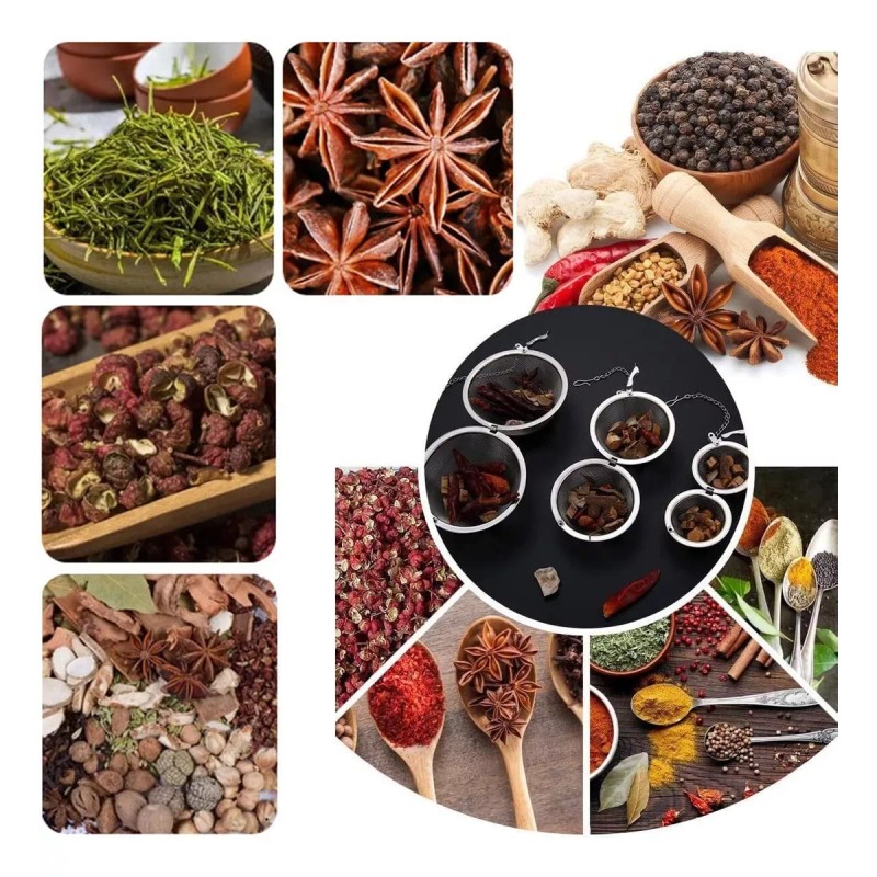 SANBREVE Infusores De Té Paquete Para Té De Bola Malla