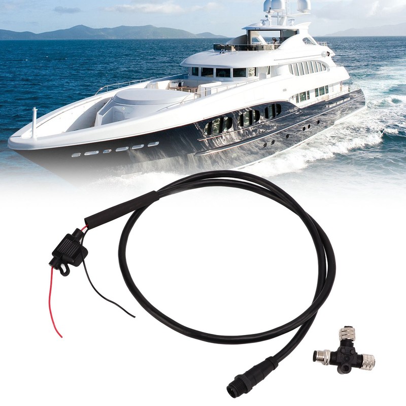 Backbone Cable with Tee Connector 3A Fuse 5Pin M12 Thread