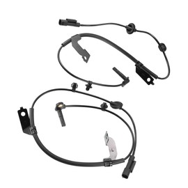 Motoforti Front Left Right ABS Wheel Speed Sensor, for Jeep Compass 2007-2017 2.0L 2.4L, ABS Plastic Metal, 5105573AA / 5105572AA, Black, 2pcs