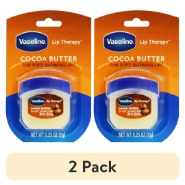 Vaseline (2 pack) Vaseline Lip Therapy Cocoa Butter 0.25 oz