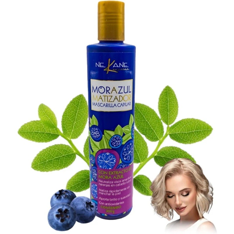 Mascarilla Mora Azul Nekane Capilar 300g Libre De Sal