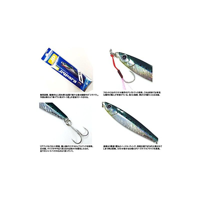 Major Craft Lure, Metal Jig, JIGPARA Short, 1.4 oz (40g)