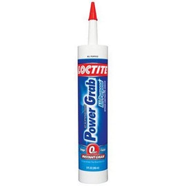 Loctite 1589155 9 Fluid Ounce Cartridge Power Grab Clear All Purpose Construction Adhesive