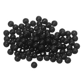 YELARXI Fishing Beads Holographic Soft Plastic Fish Rigs 4 mm (500 Pack, Black)