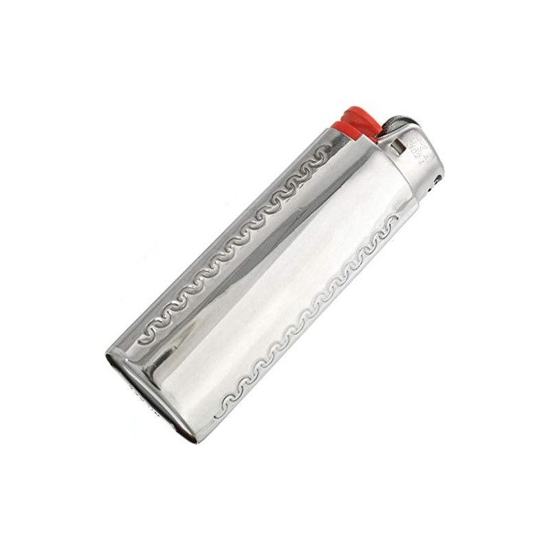 Navajo Natural Kingman Turquoise Silver Lighter Case Cover Sterling Flower