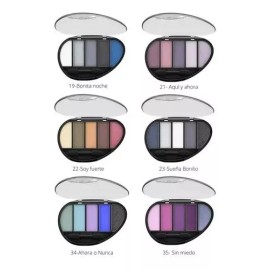 Bissú Set Sombras Quintetos Bissu (kit 6 Paletas - Tonos Oscuros)