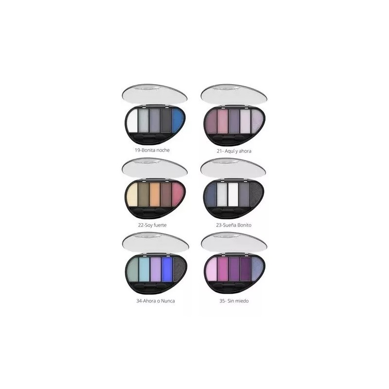 Bissú Set Sombras Quintetos Bissu (kit 6 Paletas - Tonos