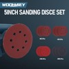 WODHMIEY 20V Cordless 5 Orbital Sander, Dust Collection Bag, Random