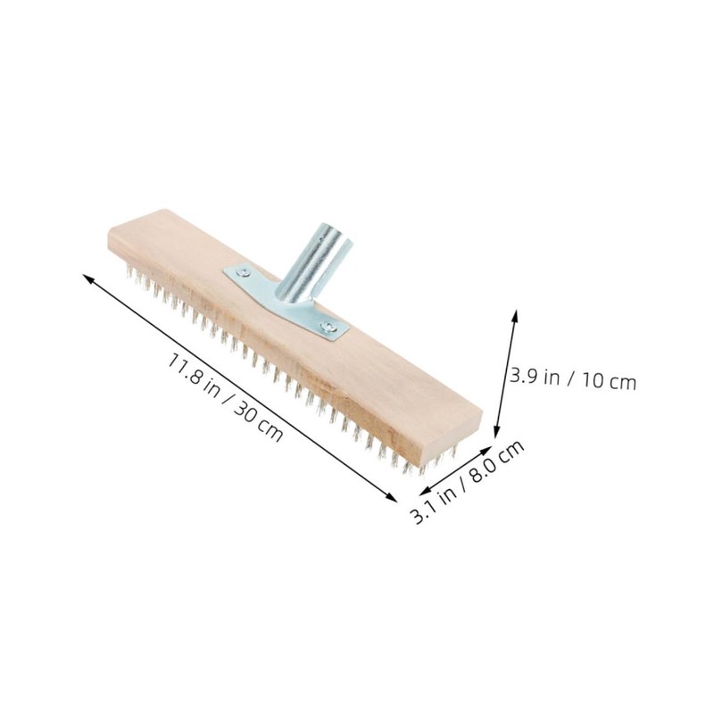 IWOWHERO 2pcs Deck Brush for Efficient Moss and Grass Removal